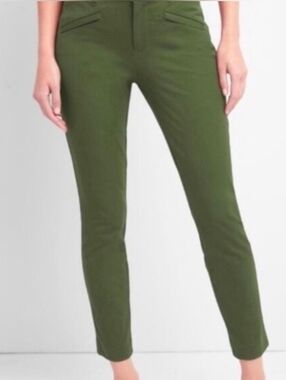 🇬🇪🍑Gap Olive Ultta Skinny Brushed Twill Pants Size 8XL